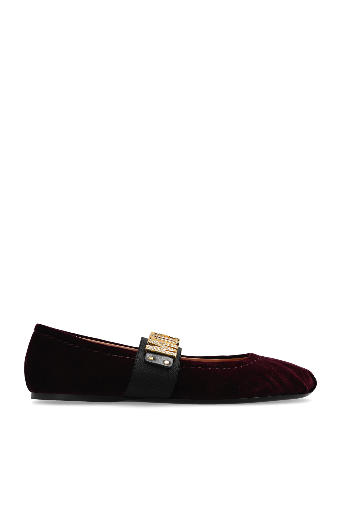 フラットシューズ MOSCHINO COUTURE Woman Ballet flats Natural MA10624C1MMX0 Moschino Black Ballet Flats For Girl With Heart | italist